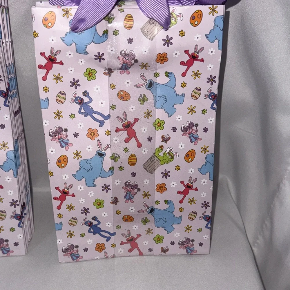 Bundle of 2 Sets of 13 Sesame Street Easter Treat Bags Lavender Party Favors